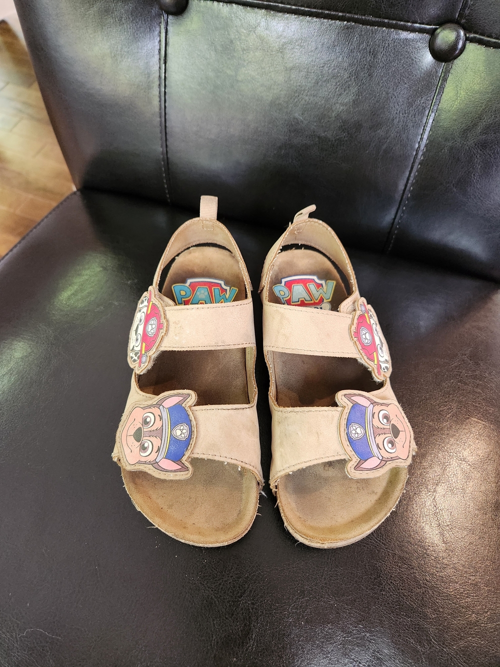 H&M Tan Kids Paw Patrol Sandals with Chase & Marcus